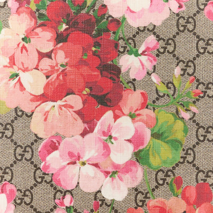 Gucci GG Supreme Monogram Blooms Large Cosmetic Case Beige Multicolor Dry Rose 9 of 14