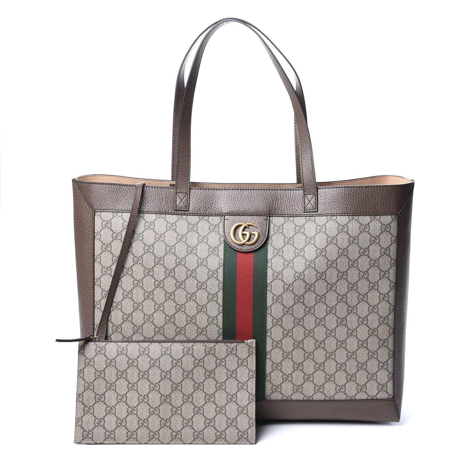 Gucci X DISNEY GG Supreme Monogram Web Three Little Pigs Large Ophidia Tote Beige New Acero 1 of 9