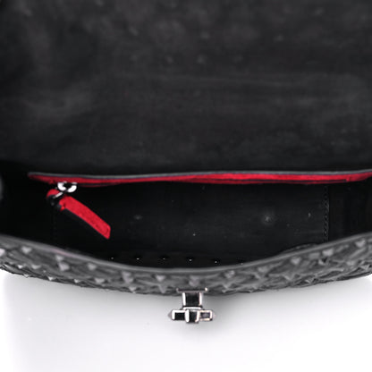 Valentino Garavani Craquele Nappa Medium Rockstud Spike Shoulder Bag Black 5 of 10