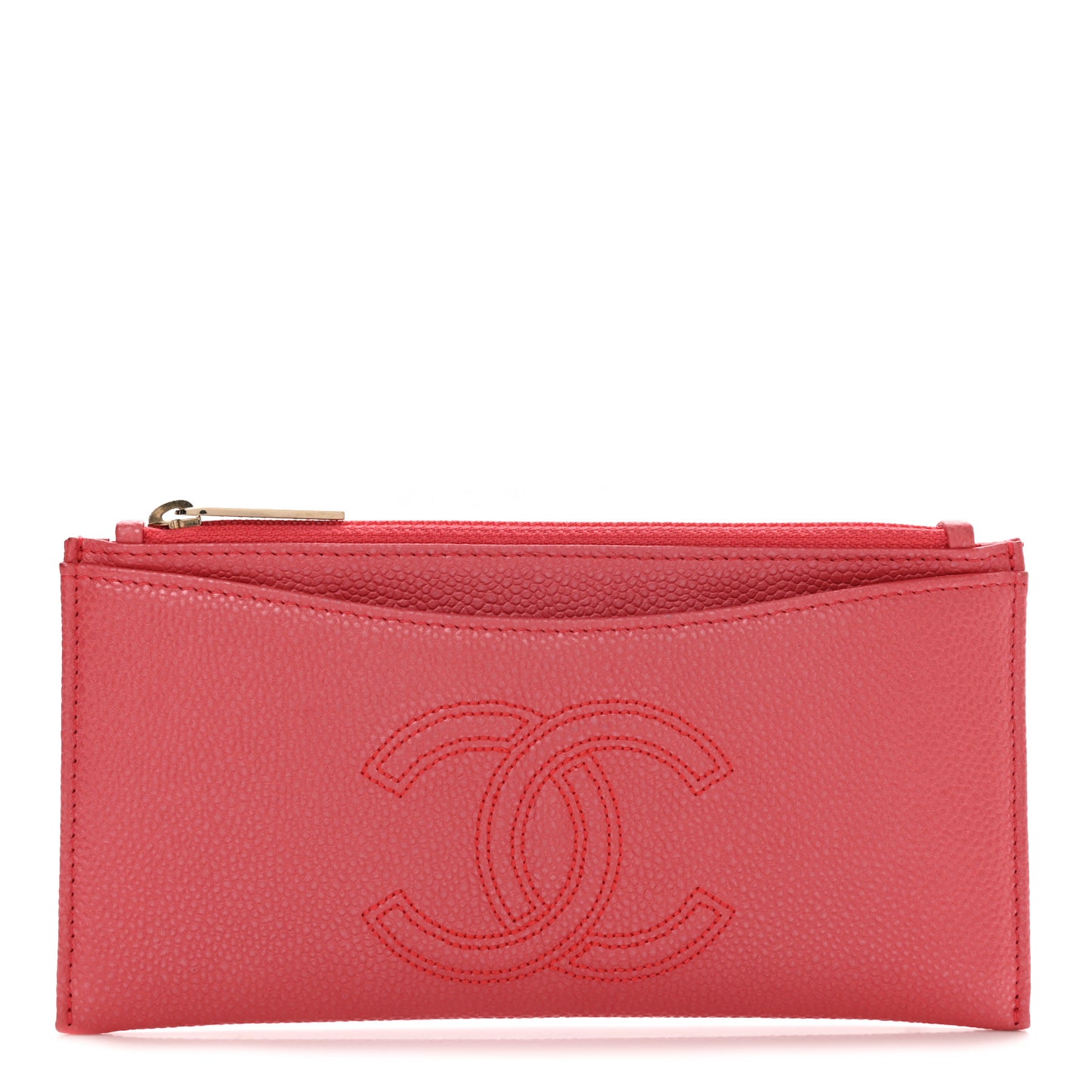 Caviar CC Classic Zip Pouch Coral