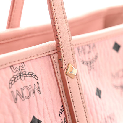 MCM Visetos Medium Anya Shopper Tote Light Pink 11 of 13