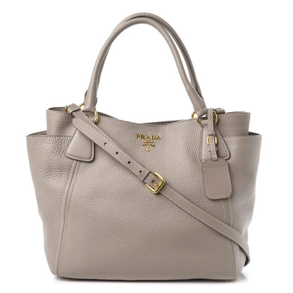 Prada Vitello Daino Side Pocket Tote Pomice 1 of 8