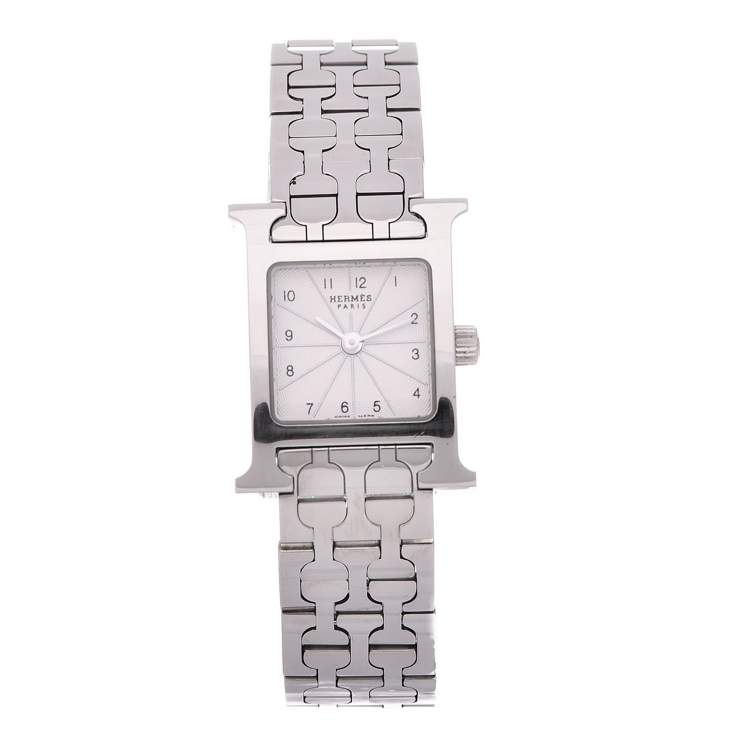 Hermes Stainless Steel 17.2mm Heure H Hour Quartz Watch 1 of 10