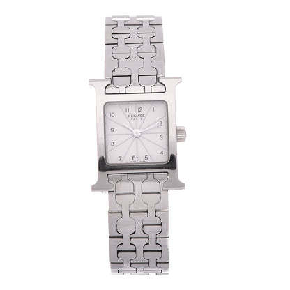 Hermes Stainless Steel 17.2mm Heure H Hour Quartz Watch 1 of 10
