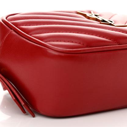 Saint Laurent Calfskin Matelasse Monogram Lou Belt Bag Rouge Eros 9 of 13