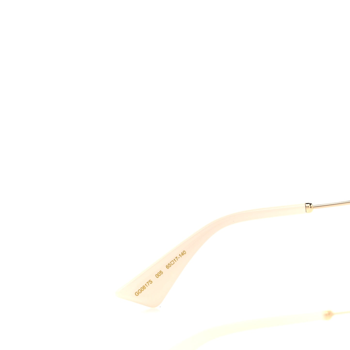 Metal Square Frame Sunglasses GG0817S Gold