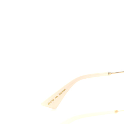 Gucci Metal Square Frame Sunglasses GG0817S Gold 5 of 8