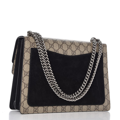 Gucci GG Supreme Monogram Medium Dionysus Shoulder Bag Black 4 of 11