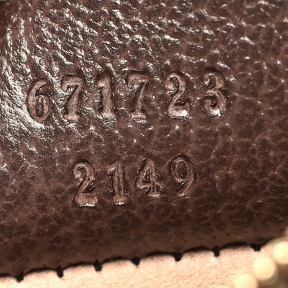 Gucci GG Supreme Monogram Web Ophidia Zip Card Case Brown 7 of 10