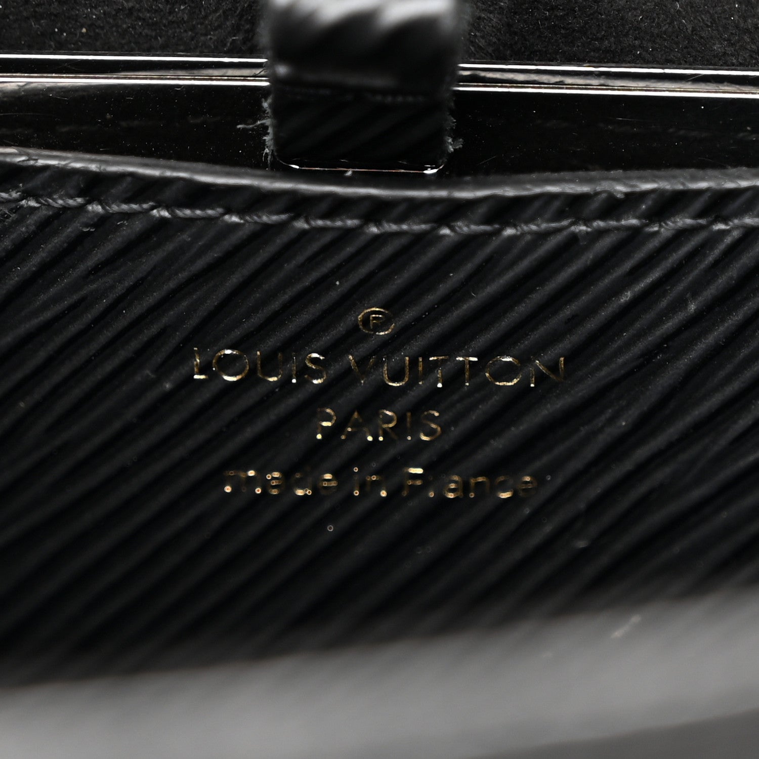 Louis Vuitton Epi Twist Shoulder Bag MM Matte Black Gold 7 of 19