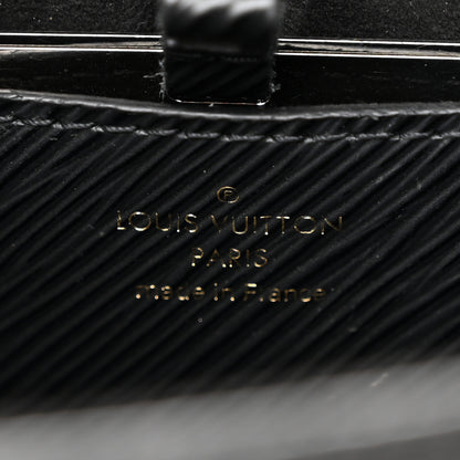 Louis Vuitton Epi Twist Shoulder Bag MM Matte Black Gold 7 of 19