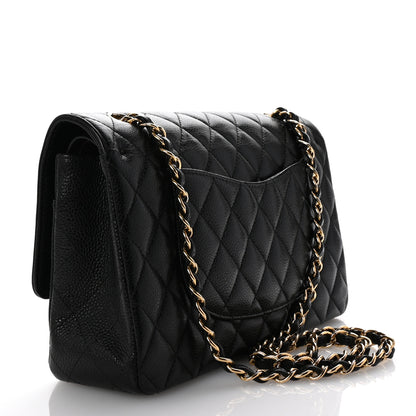 Chanel Caviar Quilted Medium Double Flap Black 3 of 10