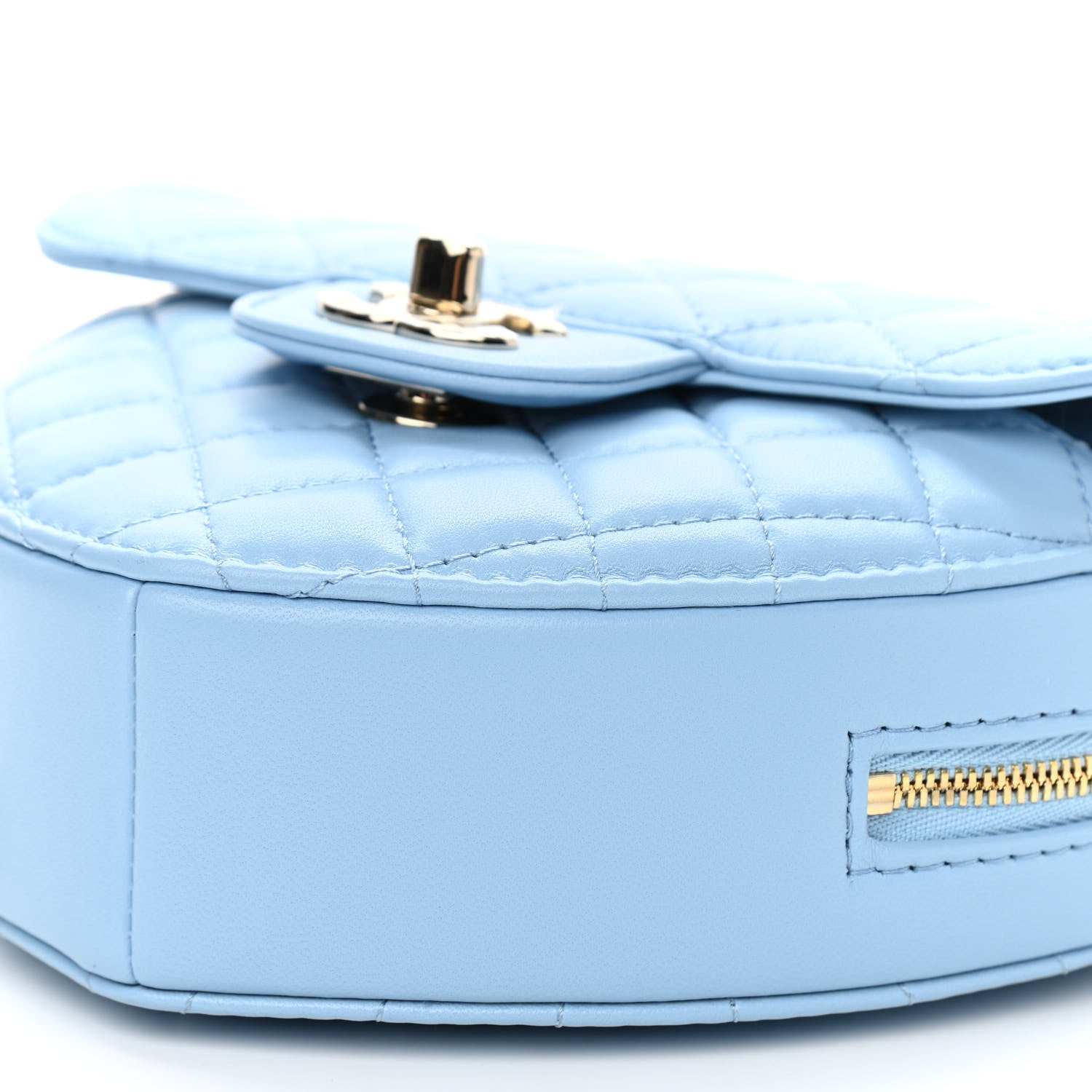 Chanel Lambskin Quilted CC In Love Heart Bag Light Blue 11 of 12