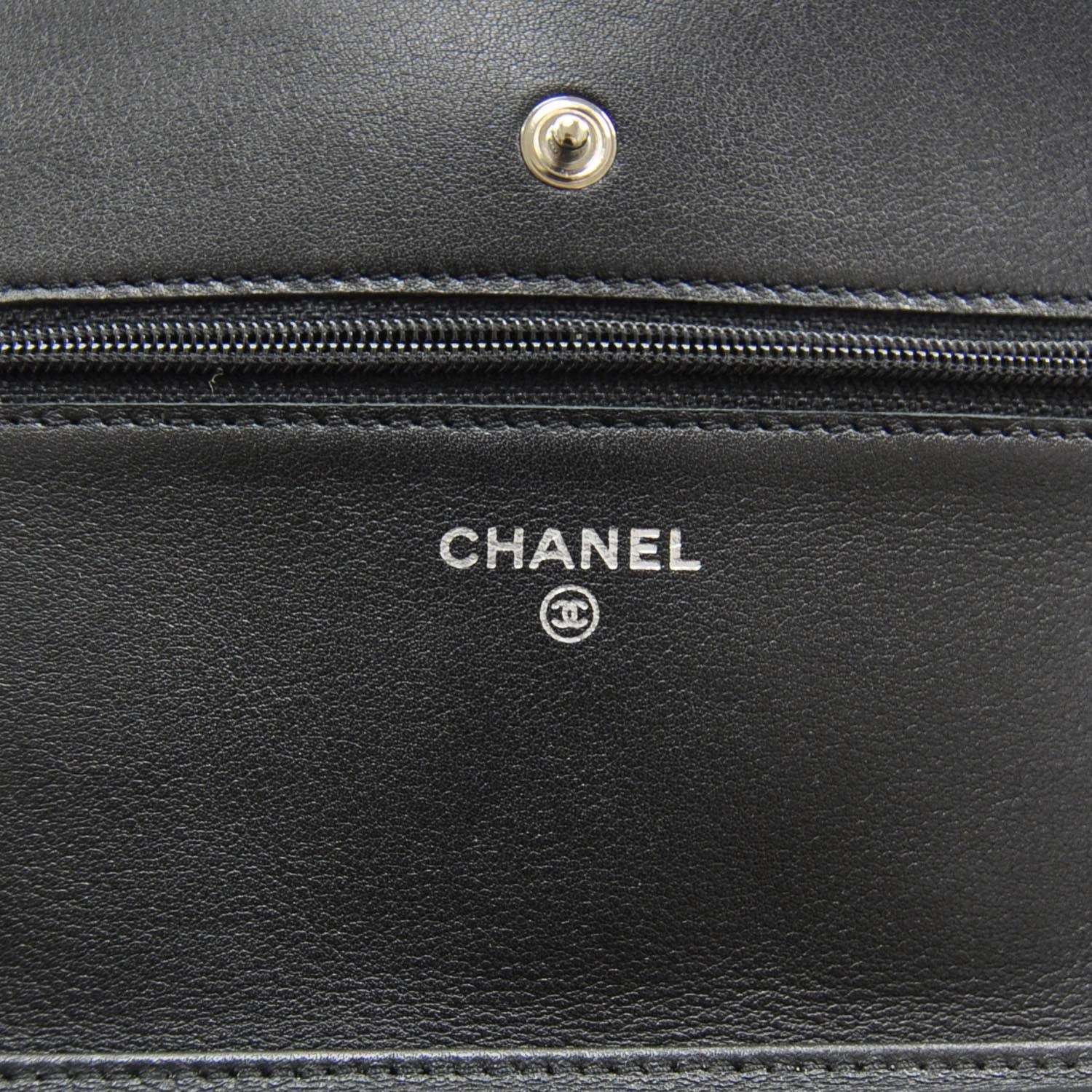 Chanel Patent Quilted Wallet On Chain Black 6 of 10