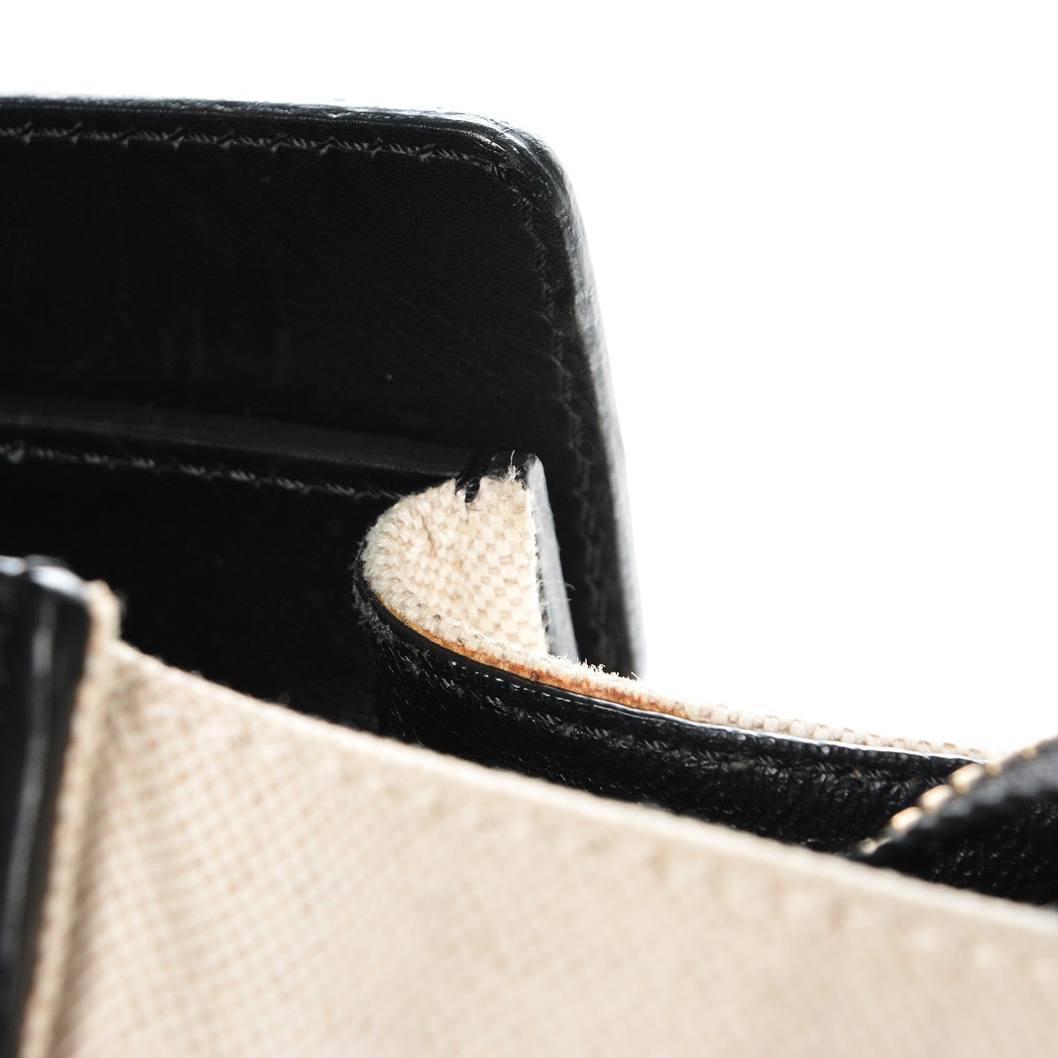 Celine Natural Canvas Smooth Calfskin Mini Luggage Cream 15 of 15