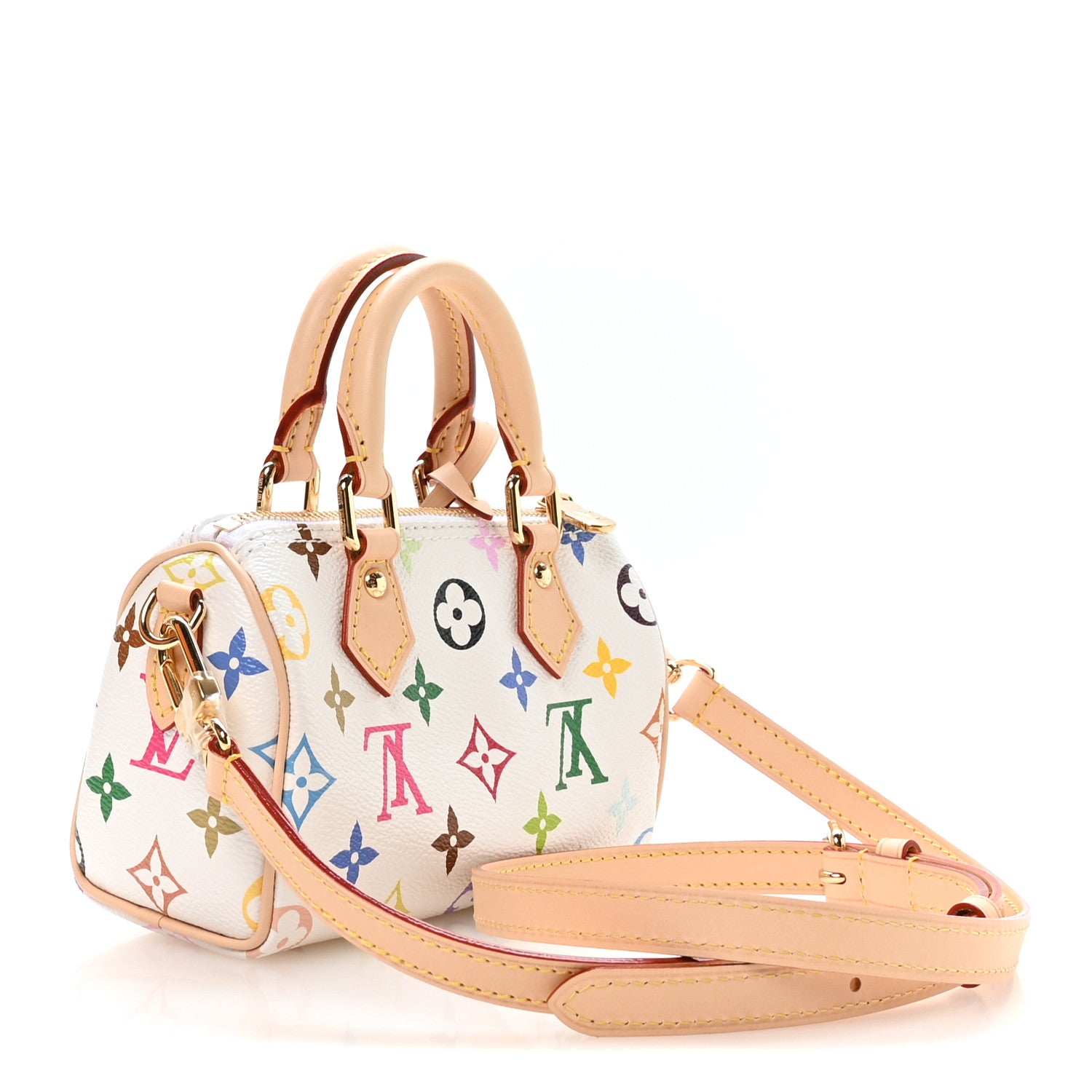 Louis Vuitton LV X TM Monogram Multicolor Nano Speedy White 3 of 10