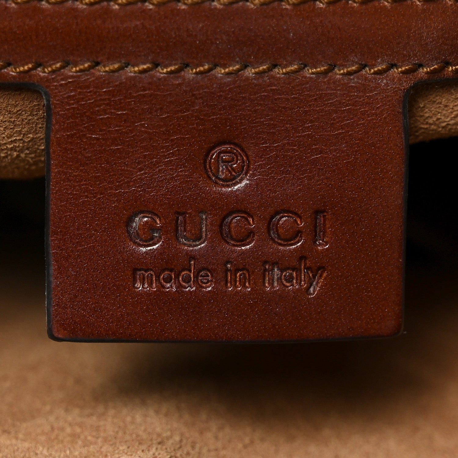 Gucci GG Supreme Monogram Linea A Foldover Tote Brown 5 of 10