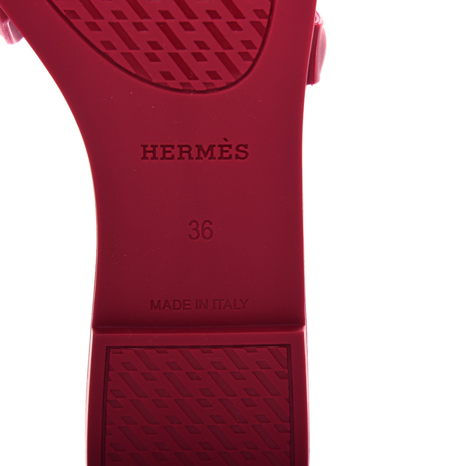 Hermes Rubber Aloha Sandals 36 Rose Baie 9 of 11