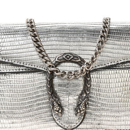 Gucci Lizard Super Mini Dionysus Bag  Silver 6 of 8