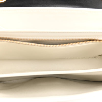Celine Calfskin Quilted Medium C Bag Black White 5 of 11