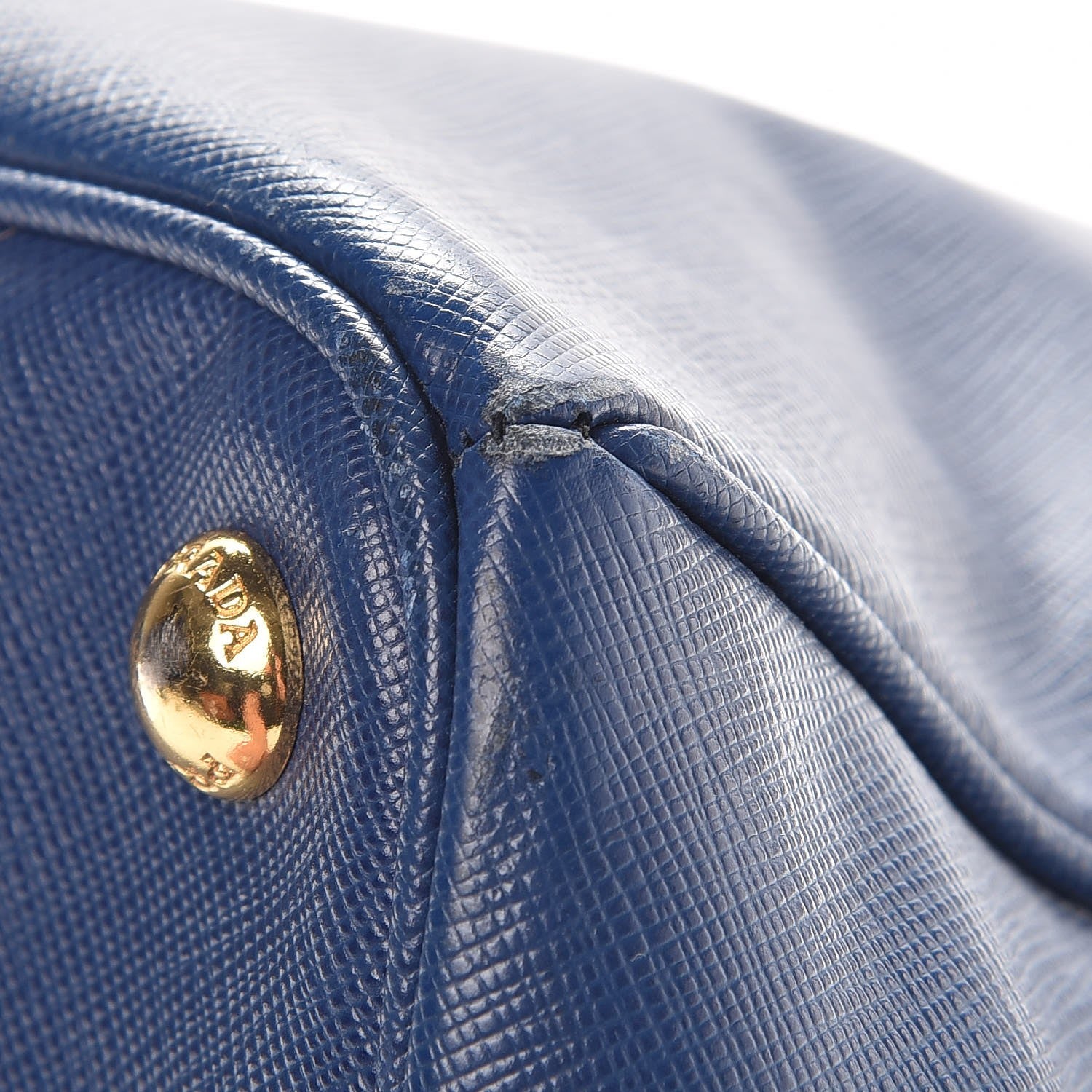 Prada Saffiano Lux Large Tote Bluette 9 of 16