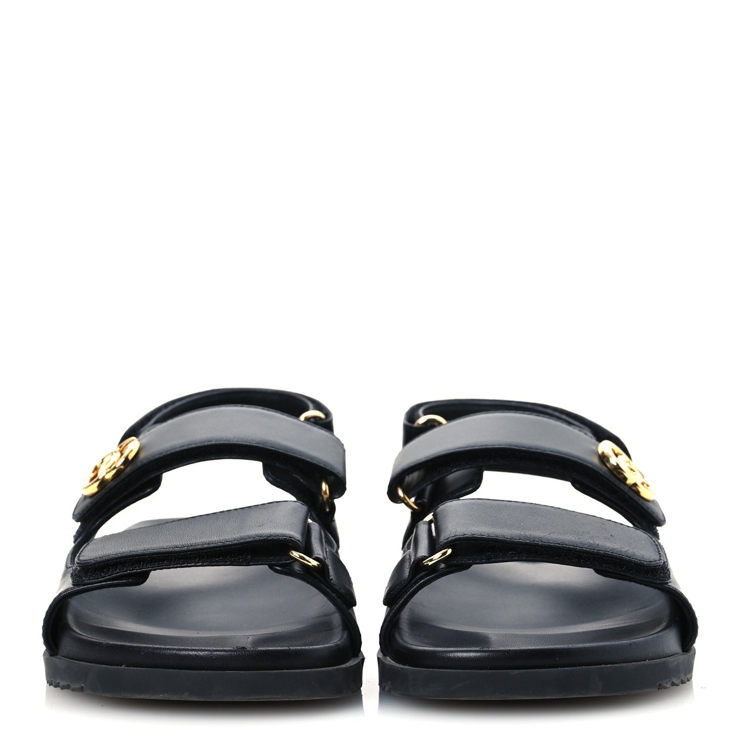 Calfskin Mini Double G Womens Isla Dad Sandals 37 Black