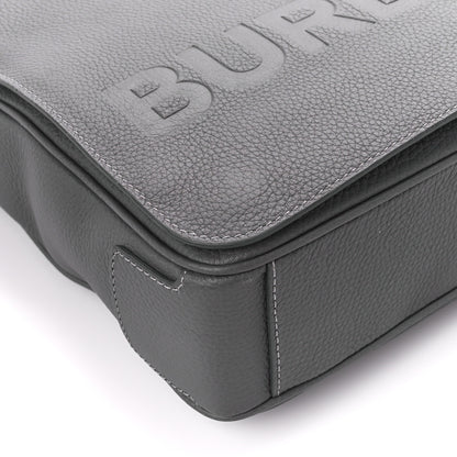 Burberry Calfskin Logo Messenger Charcoal Grey 11 of 16