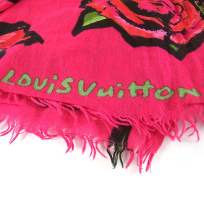 Louis Vuitton Monogram Roses Cashmere/Silk Scarf 6 of 8