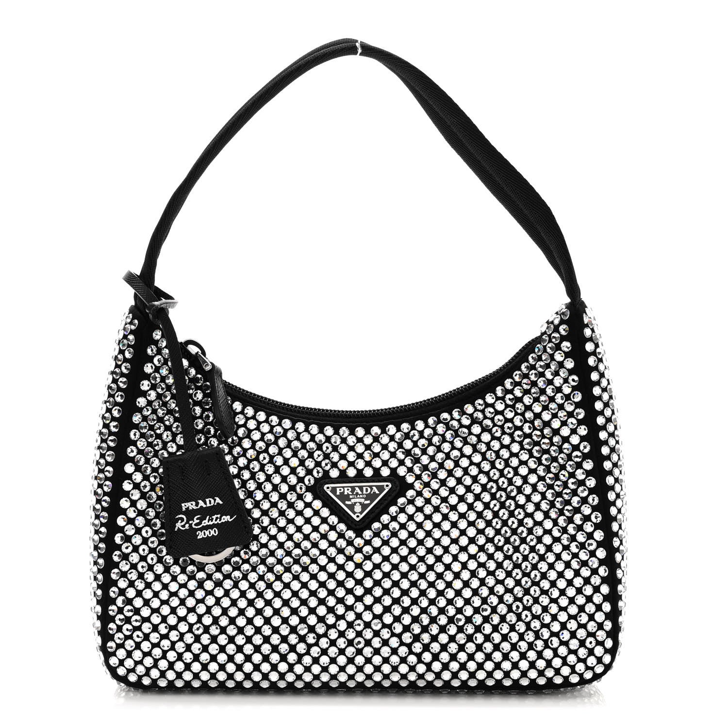 Prada Satin Crystal Mini Re-Edition 2000 Bag Cristal 1 of 10