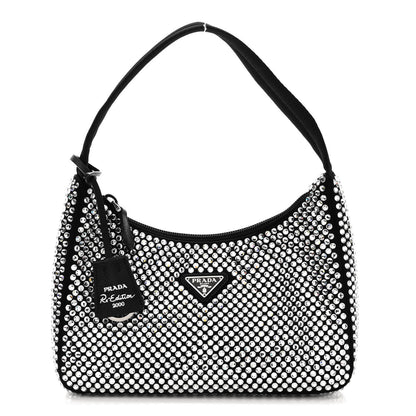 Prada Satin Crystal Mini Re-Edition 2000 Bag Cristal 1 of 10