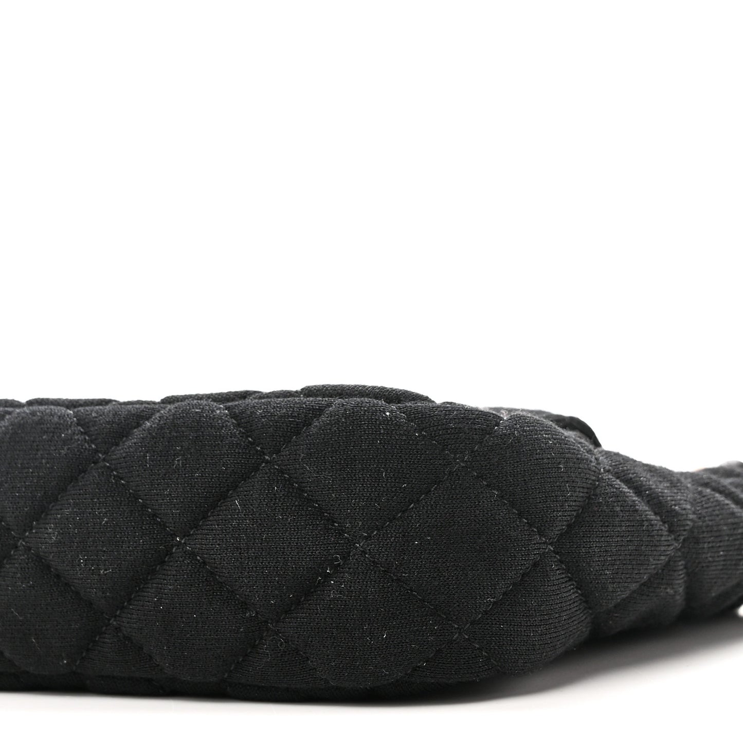 Jersey Quilted Small Wavy CC Hobo Black