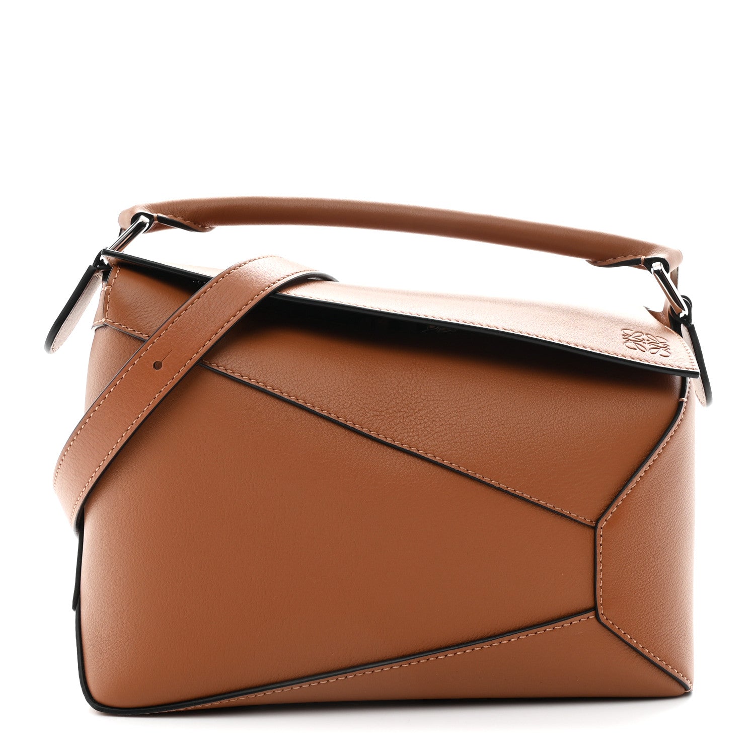 Loewe Calfskin Small Puzzle Edge Bag Tan 1823370 – FASHIONPHILE