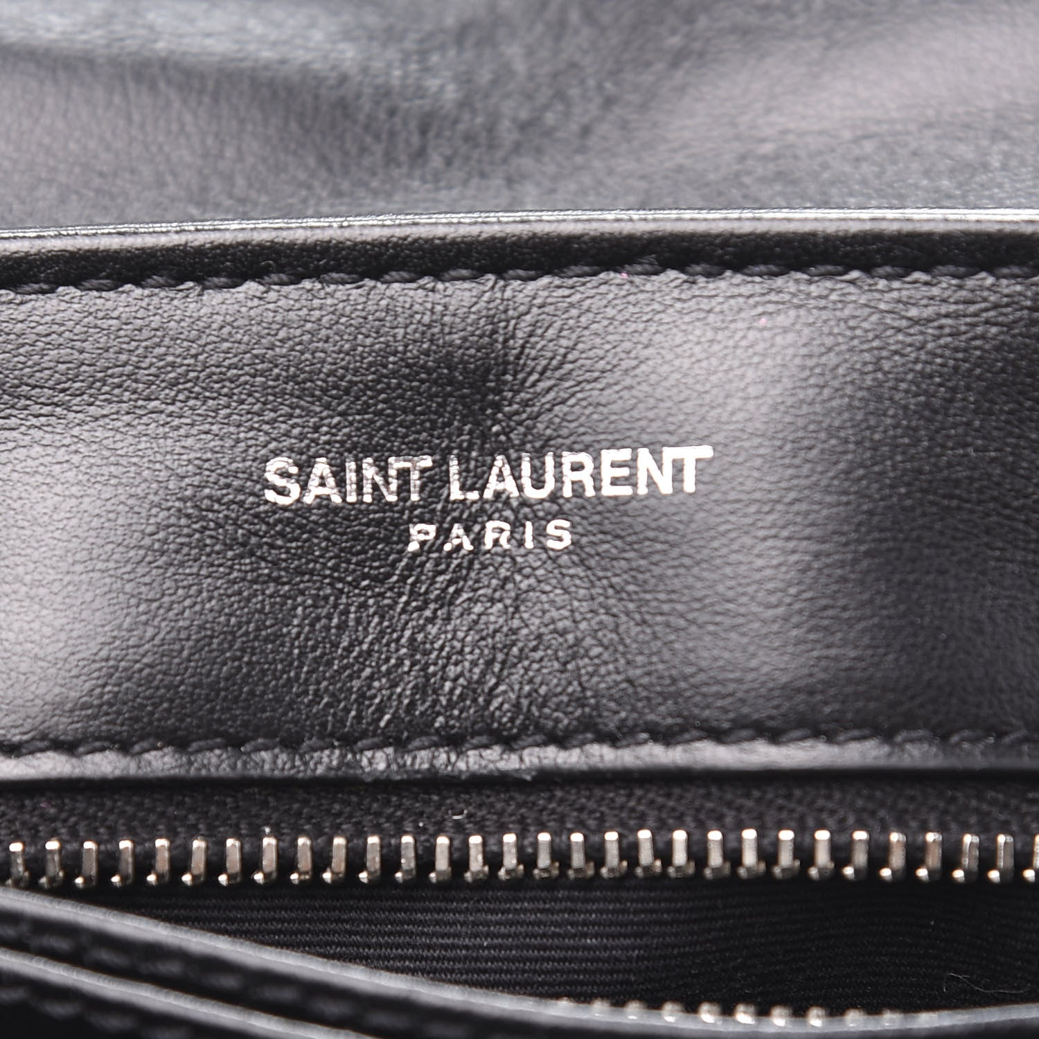 Saint Laurent Calfskin Y Quilted Monogram Toy Loulou Crossbody Bag Black 6 of 12