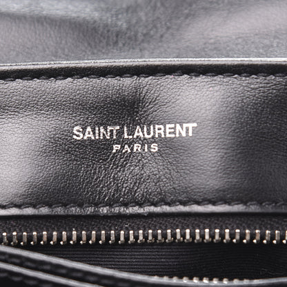 Saint Laurent Calfskin Y Quilted Monogram Toy Loulou Crossbody Bag Black 6 of 12