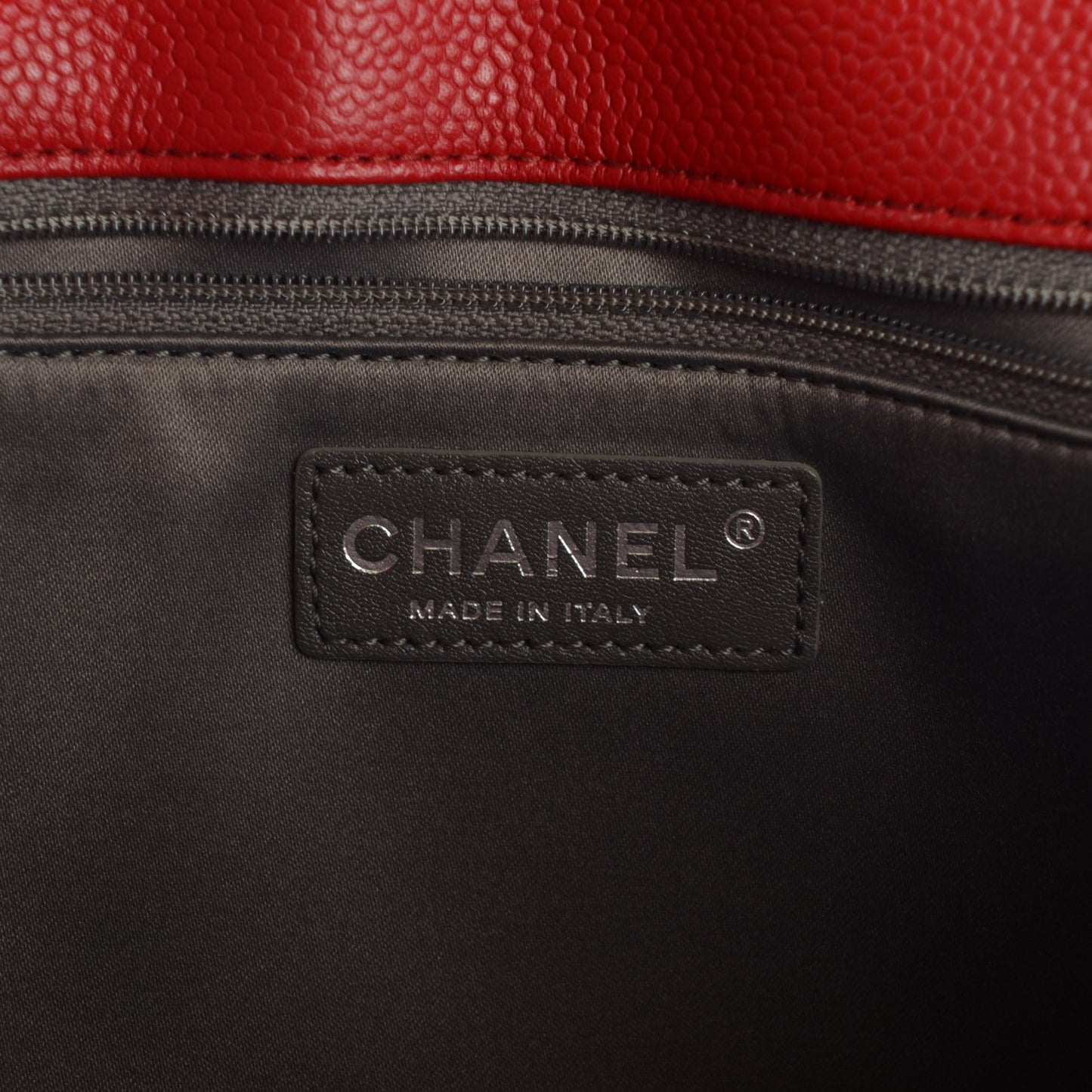 Caviar Quilted Grand Shopping Tote GST Red