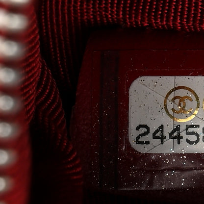 Chanel Caviar Quilted Small Cosmetic Case Red 7 of 7