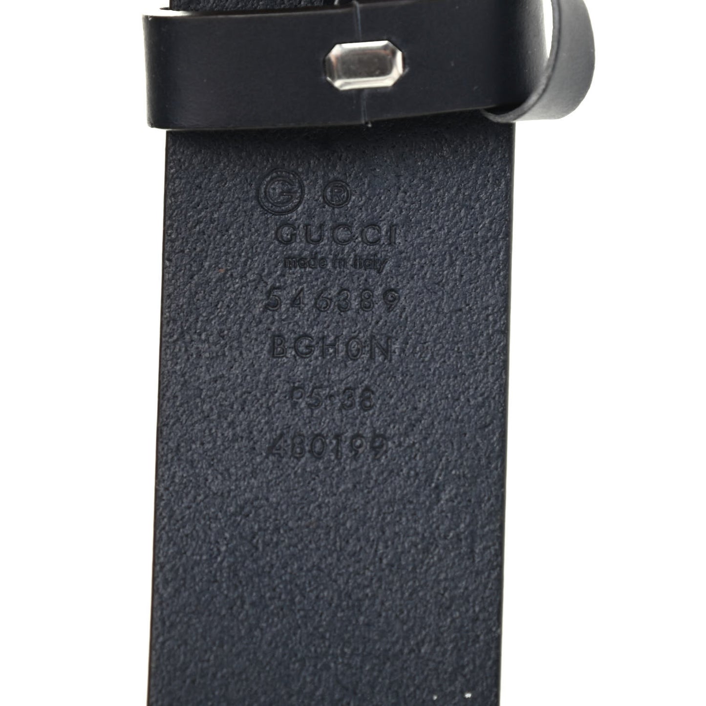 Selleria Calfskin Mens Interlocking G 37mm Belt 95 38 Black