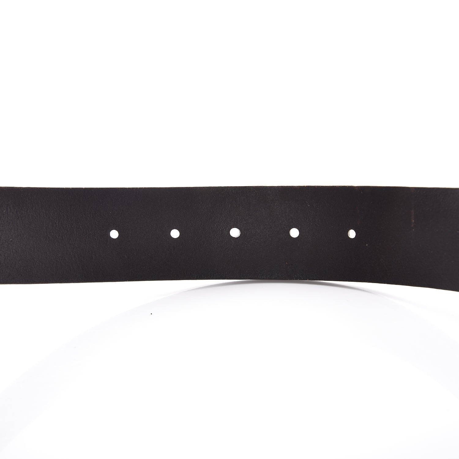 Gucci Calfskin Wood Interlocking G Belt 95 38 Brown 9 of 9