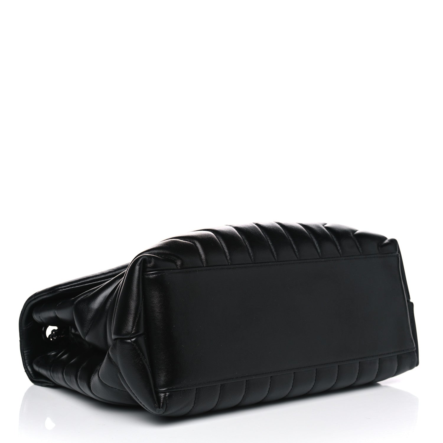 Saint Laurent Calfskin Y Quilted Monogram Medium Loulou Chain Satchel Black 3 of 10