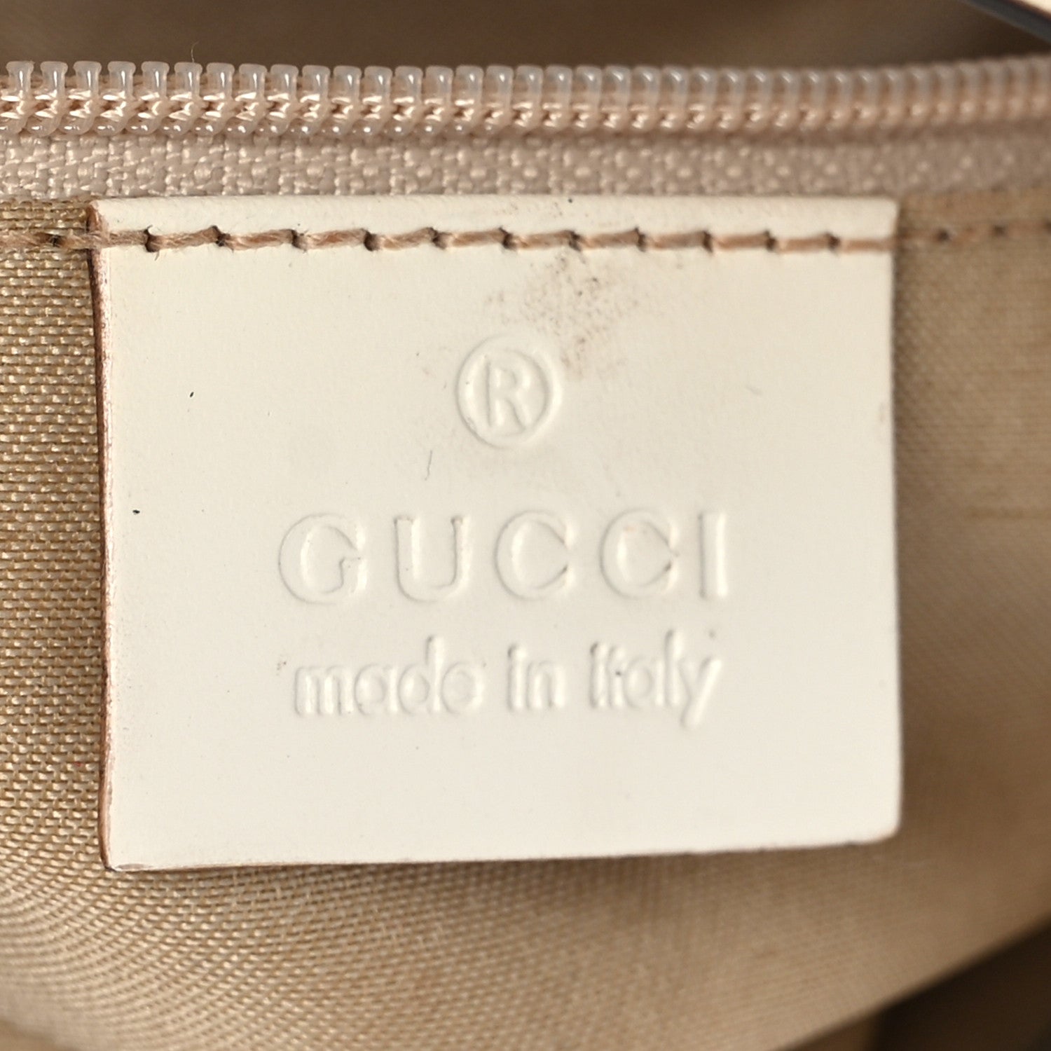 Gucci Monogram Small Jackie O Flap Hobo White 6 of 10