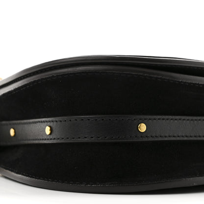 Chloe Calfskin Suede Small Nile Bracelet Bag Black 9 of 10