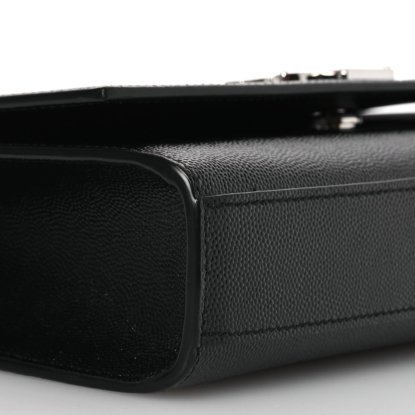 Grain De Poudre Medium Classic Monogram Kate Satchel Black