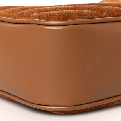 Saint Laurent Suede Matelasse Monogram Lou Camera Bag Cinnamon 7 of 8