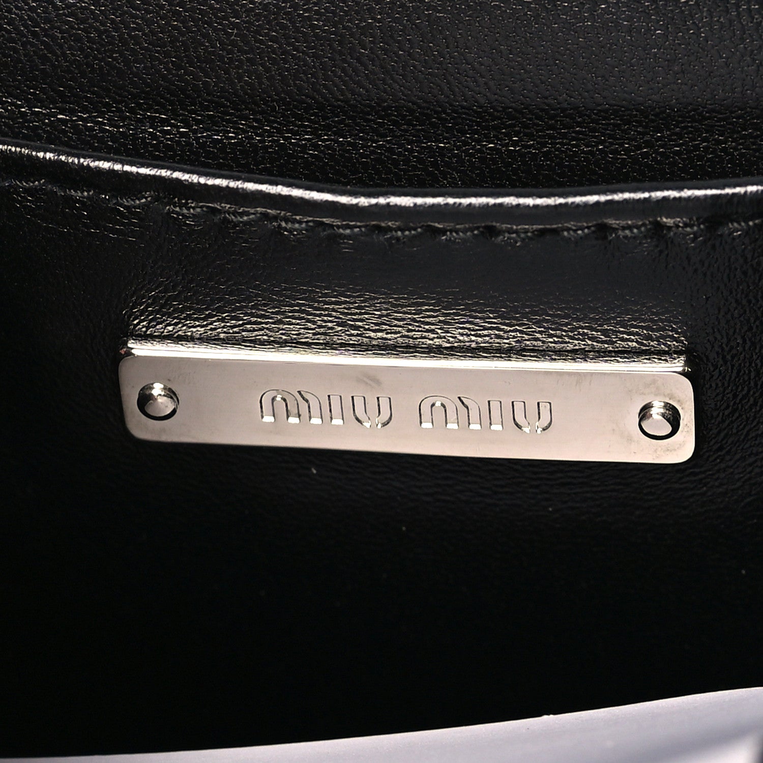 Miu Miu Nappa Crystal Starlight Mini Clutch Bag Black 6 of 9