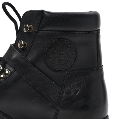 Hermes Calfskin Hiking Boots 40 Black 7 of 8