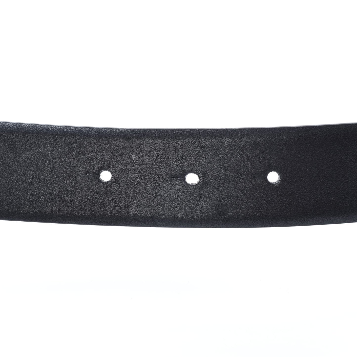 Calfskin CC Chain Belt 95 38 Black