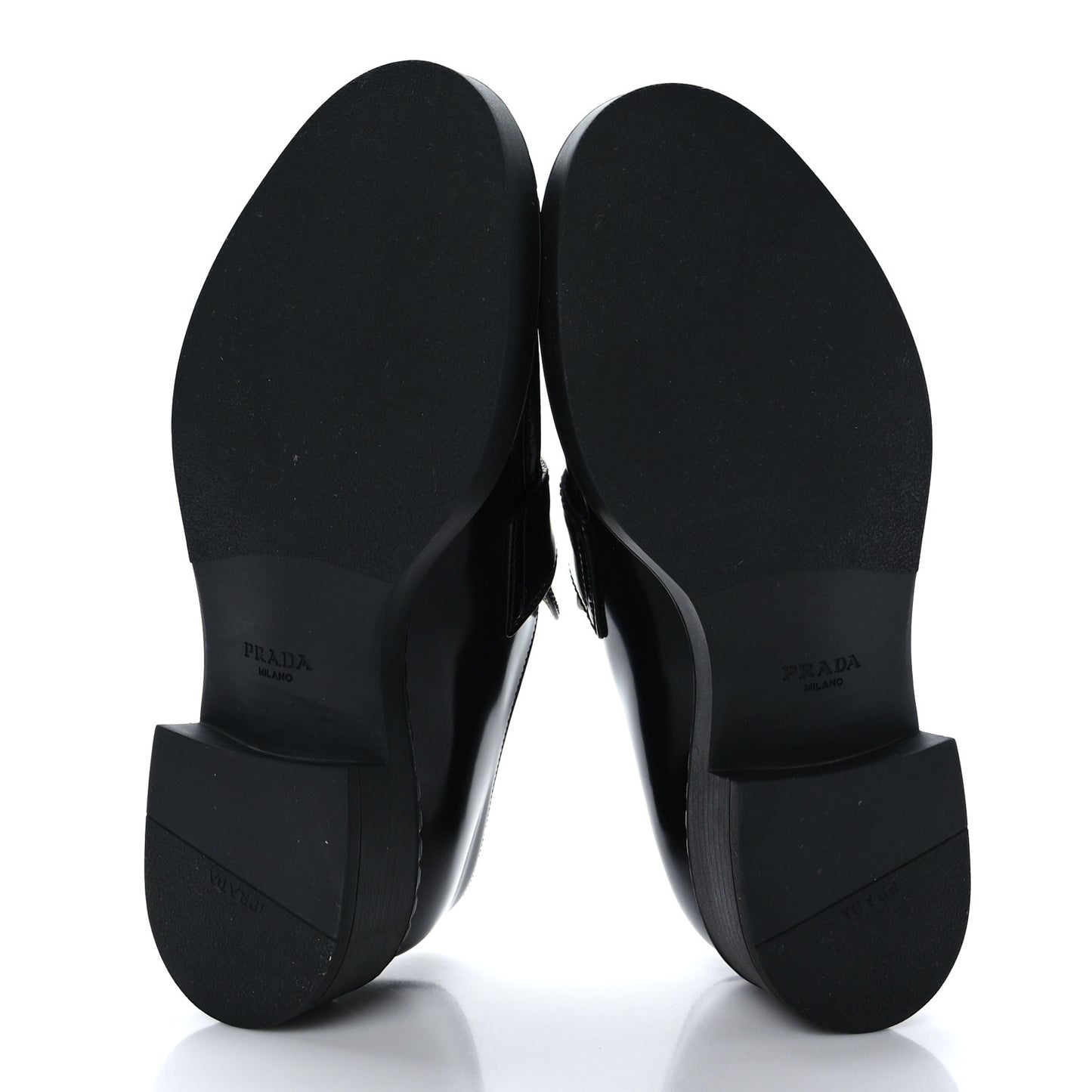 Spazzolato Metal Triangle Logo 50mm Loafers 39 Black