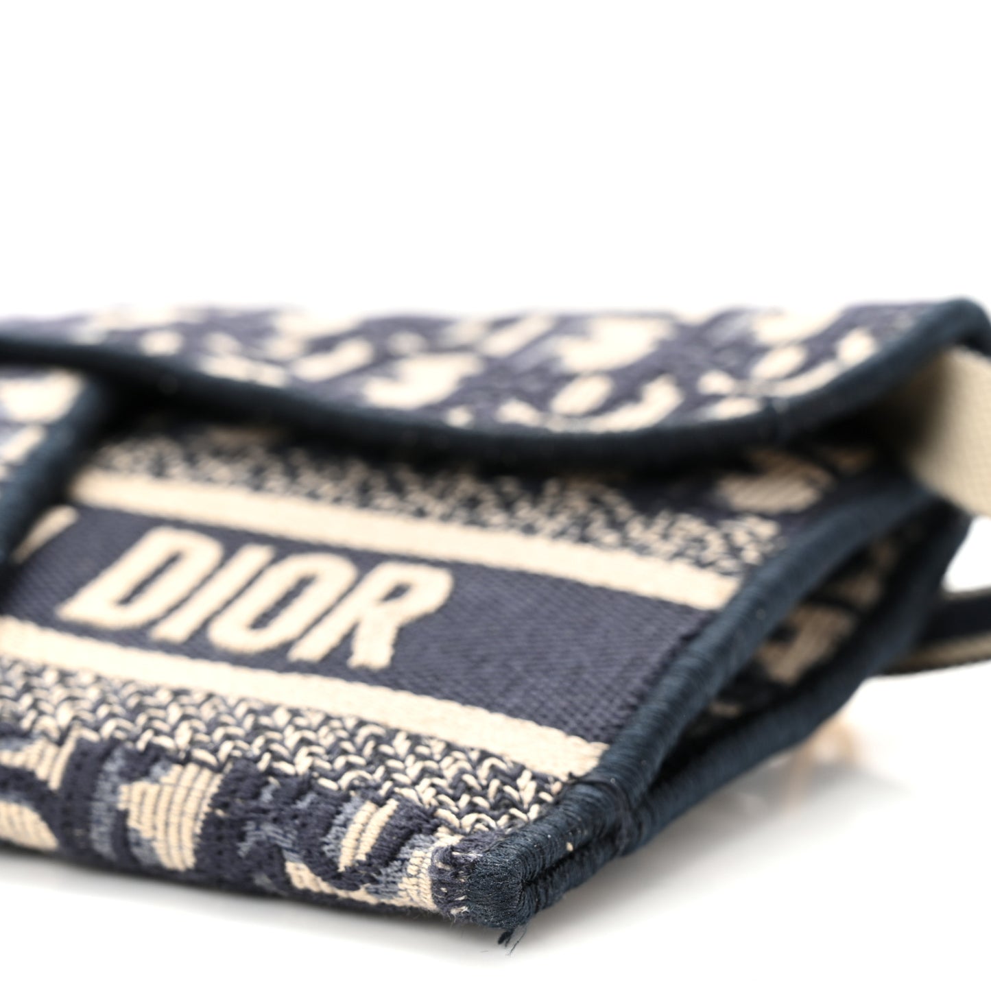 Oblique Slim Saddle Pouch Blue