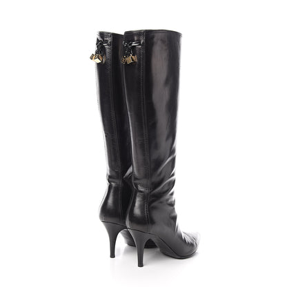 Louis Vuitton Calfskin Gamble High Boots 36 Black 4 of 8