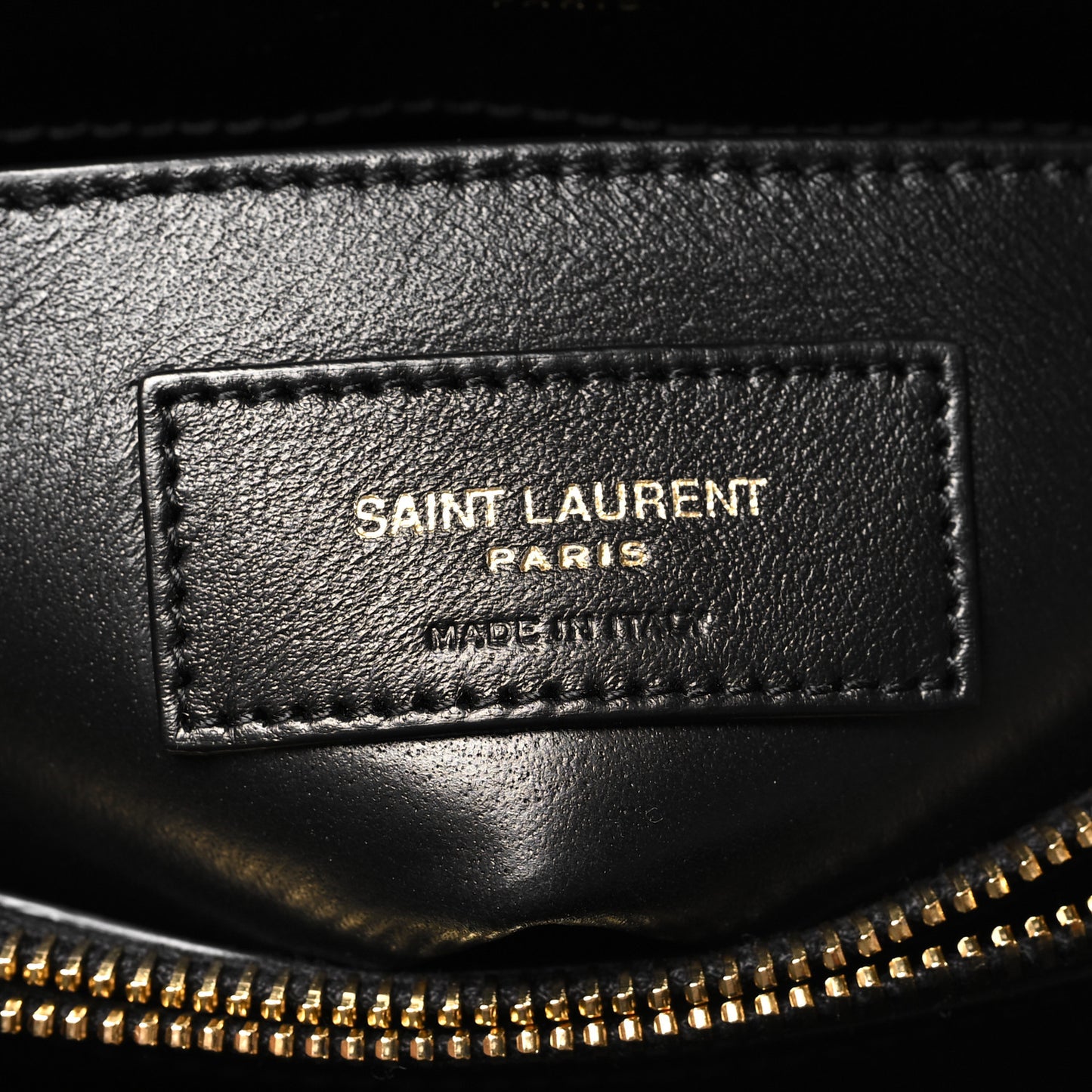 Calfskin Y Quilted Monogram Small Loulou Chain Satchel Black